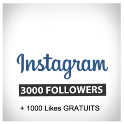 Accueil 3000 followers instagram 1