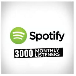 Accueil spotify 3000 monthly listeners